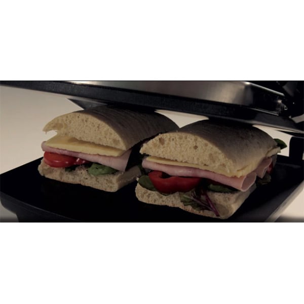 Dyna-Living Panini Press Sandwich Maker 2200W Electric Sandwich Press Maker  14.2 * 9.5-inch Non-Stick Bakeware Sandwich Panini Grill Press Machine for
