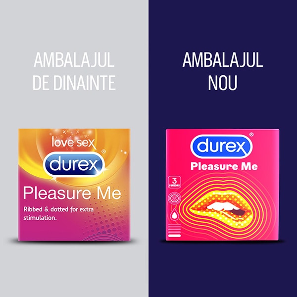 Prezervativ DUREX Pleasure Me, 3buc