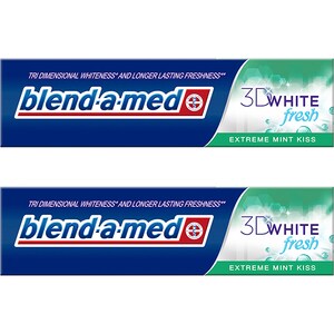 Pasta de dinti BLEND-A-MED Extreme Mint Kiss, 2buc x 100ml