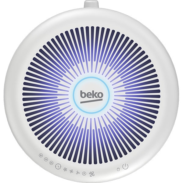 Purificator de aer BEKO Hygiene Shield ATP6100I, 4 trepte de viteza, Hepa, ionizare, alb