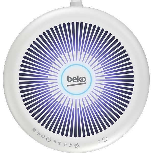 Purificator de aer BEKO Hygiene Shield ATP7100I, 4 trepte de viteza, Hepa, ionizare, alb