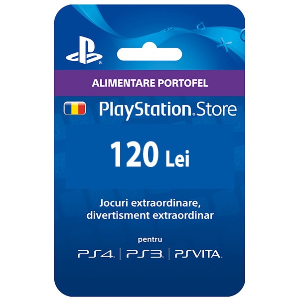 interschimbabilă Cuplu Casă de drum  PlayStation Network Card 120 RON (PSN)
