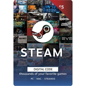 Credit electronic Steam Wallet 5 Euro