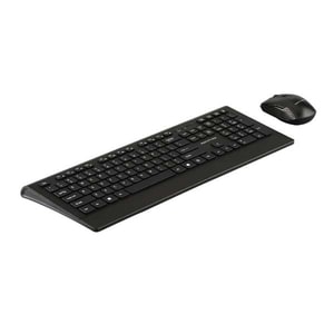 Kit tastatura si mouse Wireless PROMATE proCombo-4, USB, Layout US, negru