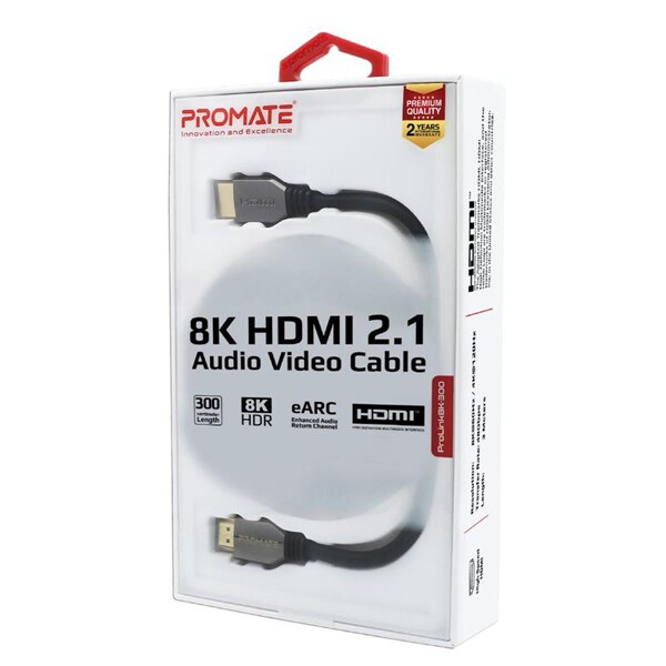 Cablu HDMI PROMATE proLink8K-300 vers 2.1, 8K, 3m, negru