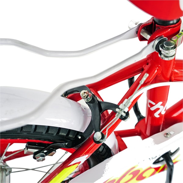 Bicicleta copii RICH R1208A, 12", rosu-alb