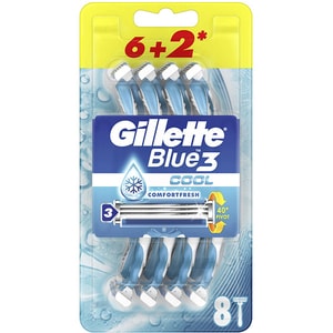 Aparat de ras de unica folosinta GILLETTE Blue 3 Cool, 8 bucati