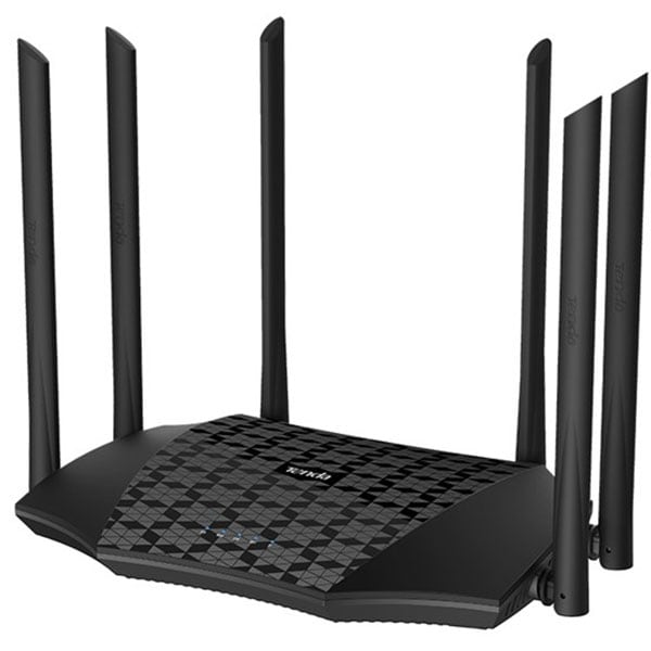 Router Wireless Gigabit TENDA AC21 AC2100, Dual-Band 300 + 1733 Mbps, negru