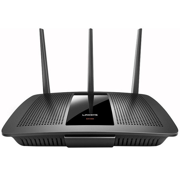 waste away climax sum Router Wireless Gigabit LINKSYS EA7300 Max-Stream AC1750, Dual-Band 300 +  1404Mbps, negru