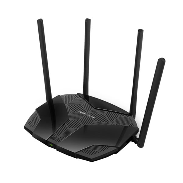 Router Wireless Gigabit MERCUSYS AX1800 MR70X, Dual-Band 574 + 1201 Mbps, negru