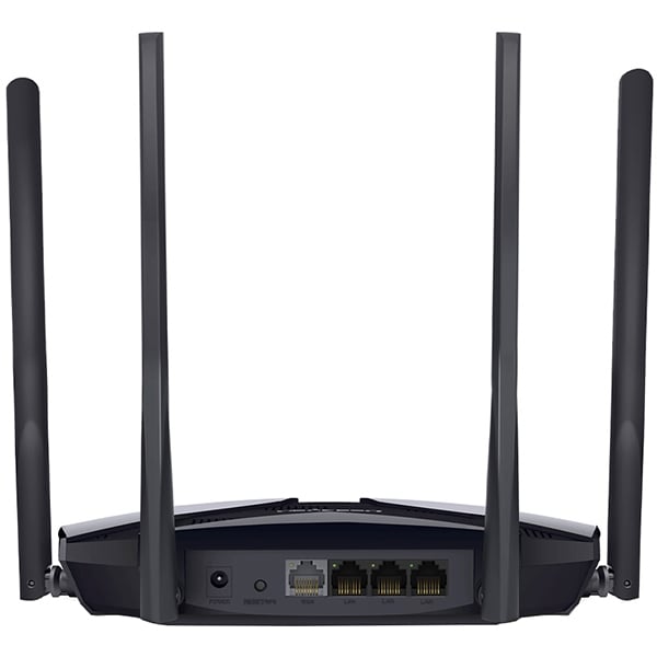 Router Wireless Gigabit MERCUSYS MR80X AX3000, WI-Fi 6, Dual-Band 574 + 2402 Mbps, negru