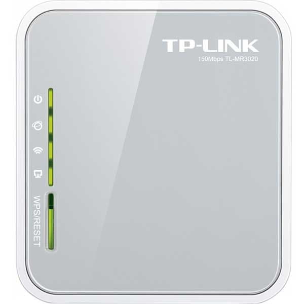 Router Wireless portabil TP-LINK TL-MR3020, 3G/4G LTE, Single-Band 300Mbps, USB 2.0, alb