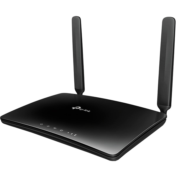 Router Wireless 4G LTE TP-LINK TL-MR150, Single-Band 300 Mbps, Micro SIM, negru