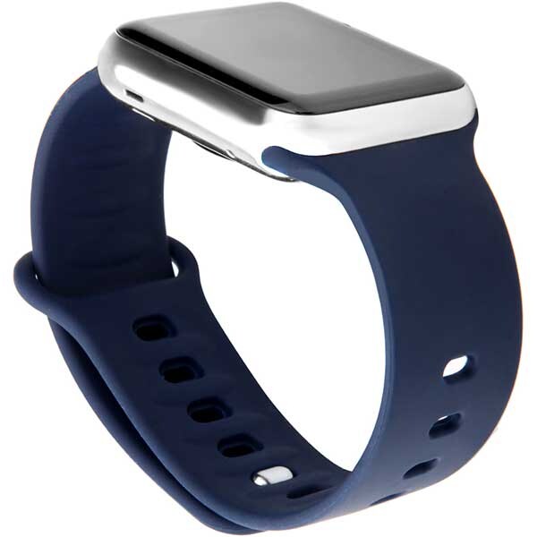 Bratara pentru Apple Watch 42mm, Medium/Large, PROMATE Rarity-42ML, silicon, albastru