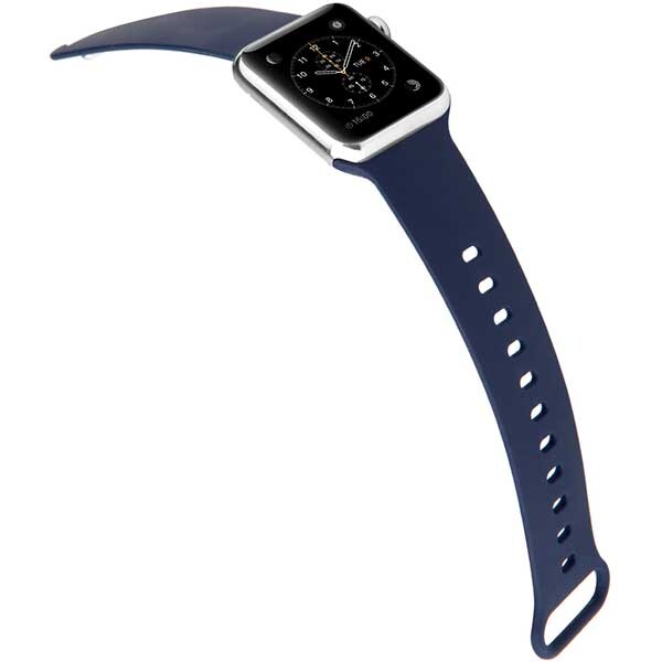 Bratara pentru Apple Watch 42mm, Medium/Large, PROMATE Rarity-42ML, silicon, albastru