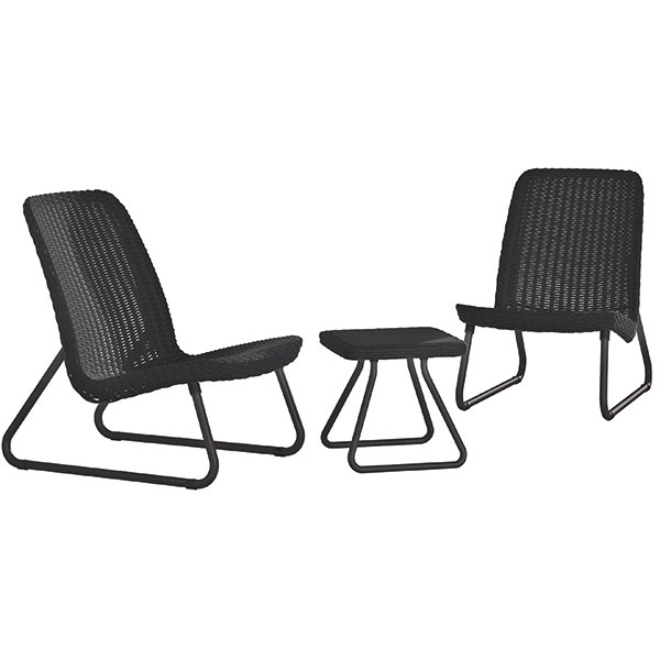 Set mobilier gradina KETER Rio Patio, 3 piese, gri