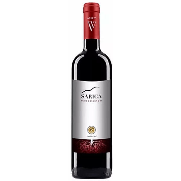Vin Rosu Sec Sarica Niculitel Excellence Merlot 0 75l