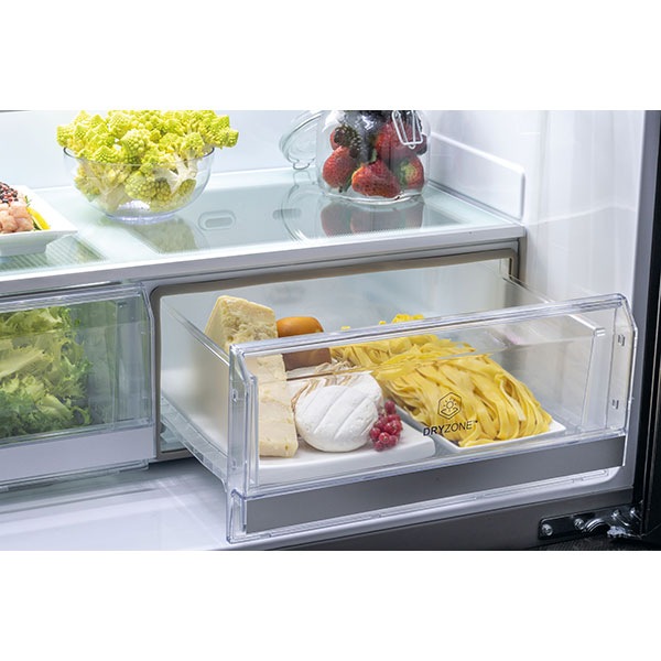 Side By Side HAIER HTF-710DP7, No Frost, 628 l, H 190 cm, Clasa F, inox