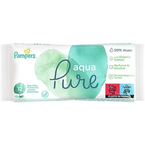 Servetele umede PAMPERS Aqua Pure, 12buc