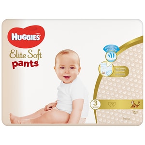 Scutece chilotel HUGGIES Elite Soft Pants nr 3, Unisex, 6-11 kg, 72 buc