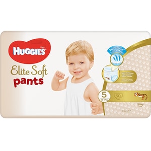 Scutece chilotel HUGGIES Elite Soft Pants nr 5, Unisex, 12-17 kg, 50 buc