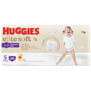 Scutece chilotel HUGGIES Elite Soft Pants Giga nr 5, Unisex, 12-17 kg, 50buc
