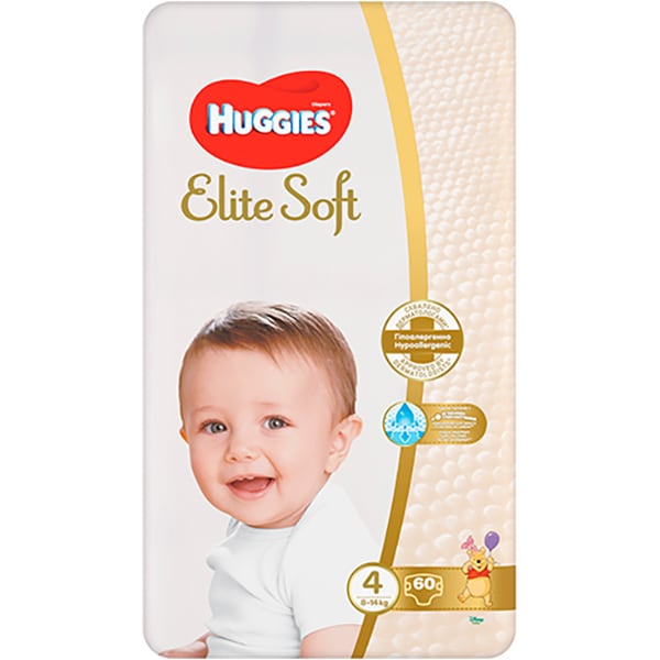 Scutece HUGGIES Elite Soft Mega nr 4, kg, 60 buc