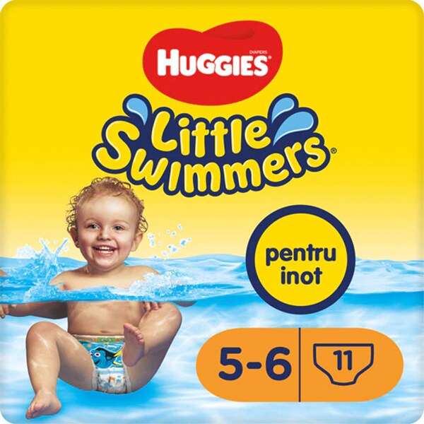 Made of notice Mistake Scutece chilotel pentru apa HUGGIES Little Swimmers nr 5-6, Unisex, 12-18  kg, 11 buc