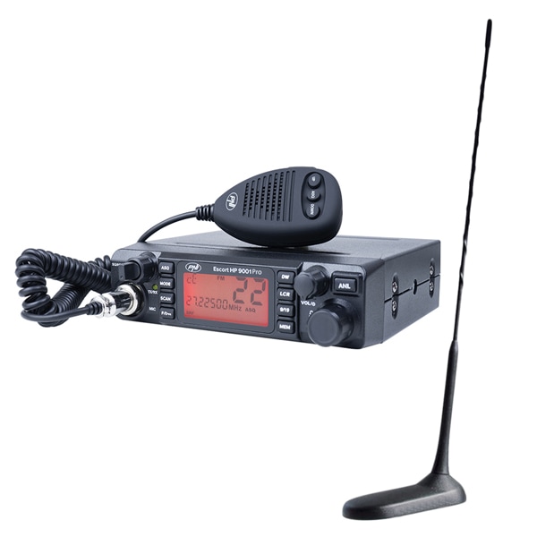 Kit Statie radio CB PNI ESCORT HP 9001 PRO ASQ + Antena CB PNI Extra 45
