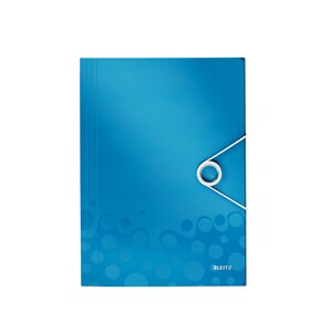 Mapa documente cu elastic LEITZ WOW, polipropilena, albastru