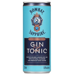 Cocktail Bombay Sapphire&Tonic bax 0.25L x 12 doze