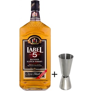 Whisky Label 5, 1L + masura bar