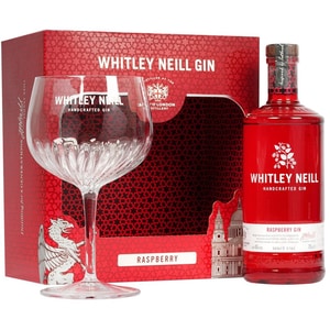 Gin Whitley Neill Raspberry, 0.7L + Pahar