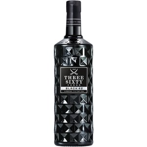 Vodka Three Sixty Black 42, 0.7L