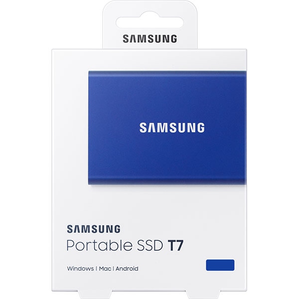 SSD extern SAMSUNG T7 MU-PC1T0H/WW, 1TB, USB 3.2 Gen 2, albastru