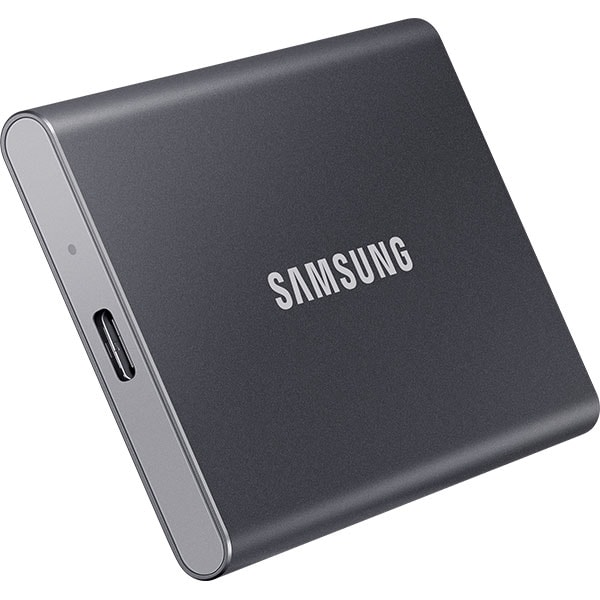 to bound amplitude Desperate SSD extern SAMSUNG T7 MU-PC500T/WW, 500GB, USB 3.2 Gen 2, gri