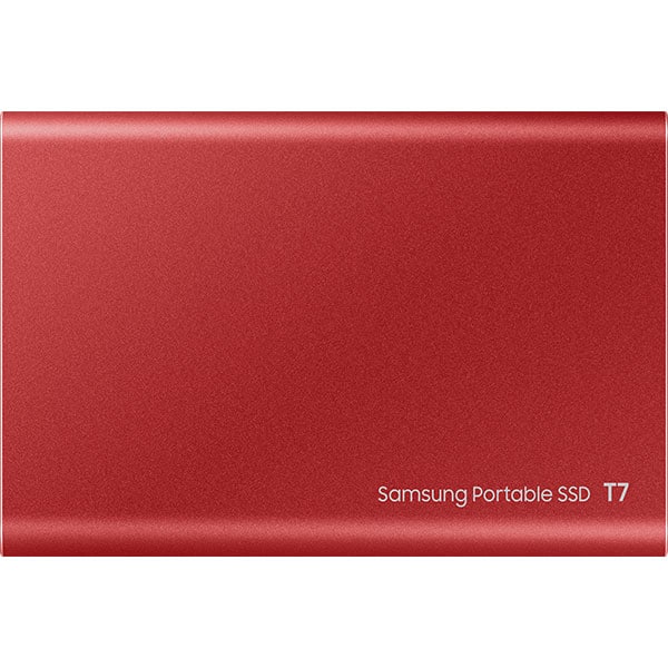 SSD extern SAMSUNG T7, 500GB, USB 3.2 Gen 2, rosu