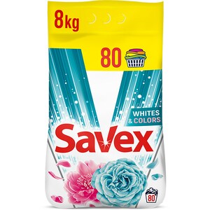 Detergent automat SAVEX White & Colors, 8 kg, 80 spalari