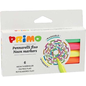 Set markere PRIMO MC006013, 6 bucati, multicolor