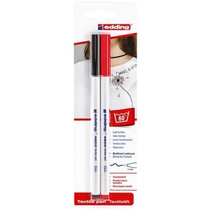 Set marker pentru textile EDDING 4600, 1 mm, 2 culori