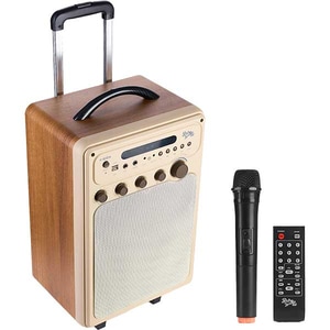 Sistem audio E-BODA Retro Karaoke 100, 60W, Bluetooth, USB, Radio, crem