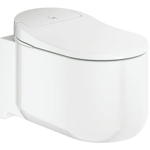 Sistem toaleta cu functie de bideu GROHE Sensia Arena 39354SH1, montaj suspendat, evacuare spate, cu capac, alb
