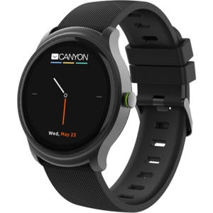 Smartwatch CANYON Oregano CNS-SW81BG, Android/iOS, silicon, negru-verde