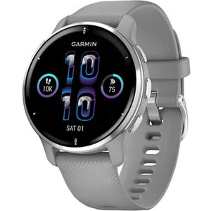 Smartwatch GARMIN Venu 2 Plus 43mm, Wi-Fi, Android/iOS, silicon, Silver/Powder Gray