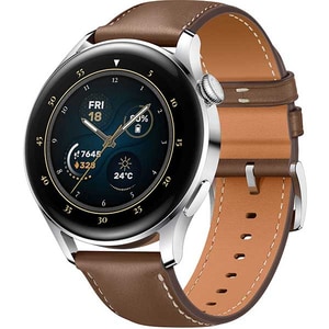 Smartwatch HUAWEI Watch 3 Classic Edition, eSIM, Android/iOS, Brown Leather Strap