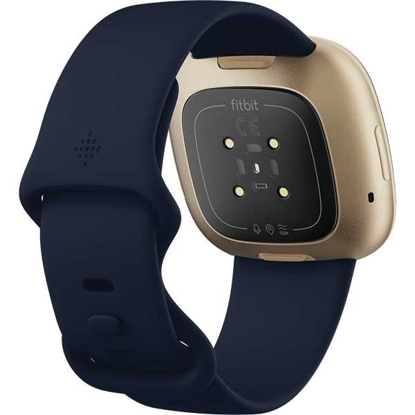 Smartwatch FITBIT Versa 3, Android/iOS, silicon, Midnight/Soft Gold Aluminum