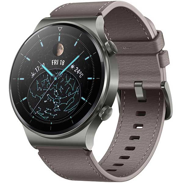 Smartwatch HUAWEI Watch GT 2 Pro, Android/iOS, piele, Nebula Gray