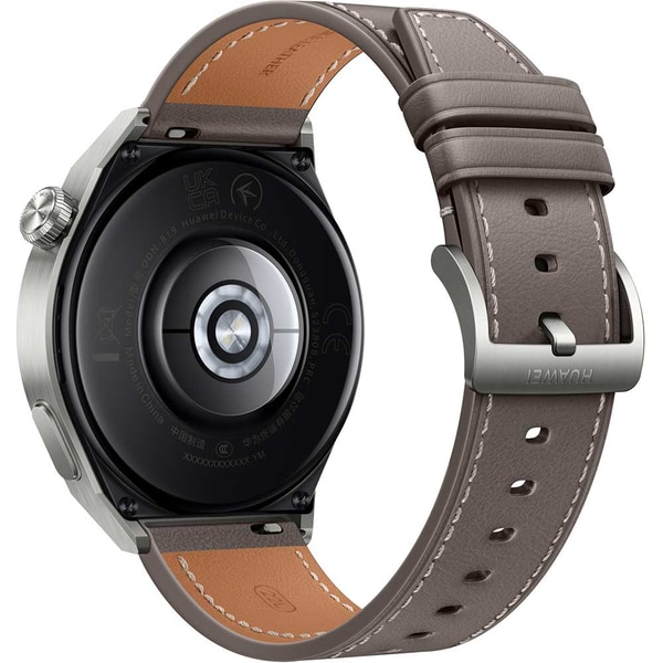 Smartwatch HUAWEI Watch GT 3 Pro Titanium 46mm, Android/iOS, Gray Leather Strap