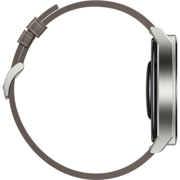 Smartwatch HUAWEI Watch GT 3 Pro Titanium 46mm, Android/iOS, Gray Leather Strap