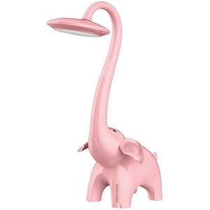 Lampa de veghe LED PROMATE SNORKY, 6W, forma elefant, roz